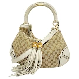 Borsa Gucci GG Canvas Bamboo