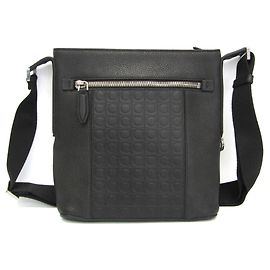 Borsa a tracolla in pelle da uomo Salvatore Ferragamo Gancini GG24 0866