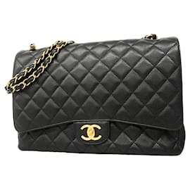 Borsa a tracolla Chanel Large Black Matelassé