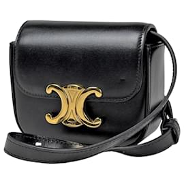 Céline Celine Mini Claude Schultertasche in Schwarz