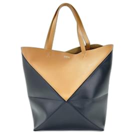 Borsa Tote Loewe Puzzle Fold, Brown