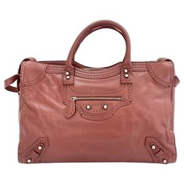 Balenciaga The Giant City Schultertasche in Rot