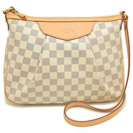 Borsa a tracolla Louis Vuitton Damier Azur Siracusa PM