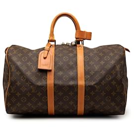 Louis Vuitton Brown Monogram Keepall 45