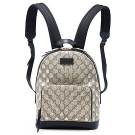 Gucci Small GG Supreme Bee Rucksack Beige