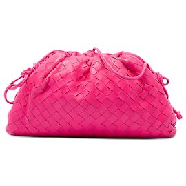 Bottega Veneta The Mini Pouch Crossbody en Nappa Intrecciato Rosa