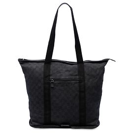 Gucci GG Denim Tote in Schwarz