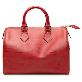 Louis Vuitton Red Epi Speedy 25