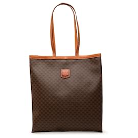 Céline Borsa Tote Celine in tela rivestita Brown Macadam