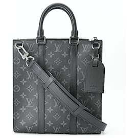 Louis Vuitton Monogram Eclipse Sac Plat Cross Tote