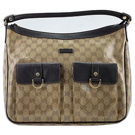 Borsa a tracolla Gucci marrone