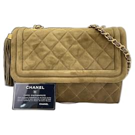 Borsa a tracolla Chanel Matelassé in Verde