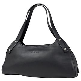 Borsa a mano Loewe in pelle nera