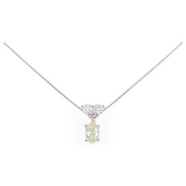 Autre Marque Collar de diamantes Pt900 Pt850
