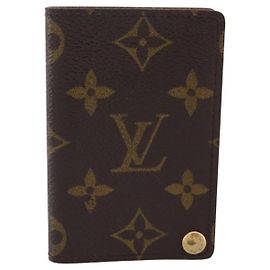 Louis Vuitton Porte Cartes Pression Card Case Monogram Canvas