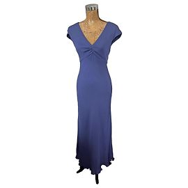 Autre Marque Armani Collezioni Abito Maxi Blu Viola