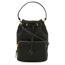 Borsa a secchiello Prada in jacquard