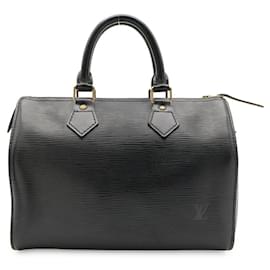 Borsa Louis Vuitton Epi Speedy 25 in Noir