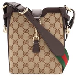 Mini borsa secchiello Gucci GG Canvas