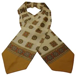 Autre Marque Foulard in seta con stampa geometrica