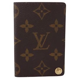 Louis Vuitton Porte Cartes Pression Card Case Monogram Canvas