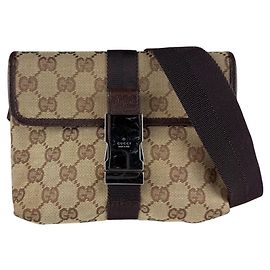 Bolso bandolera Gucci GG Canvas Brown
