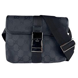 Borsa a tracolla Gucci GG Canvas Black