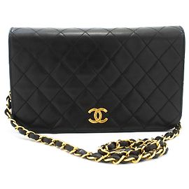 Chanel Vintage Full Flap Quilted Lambskin Small