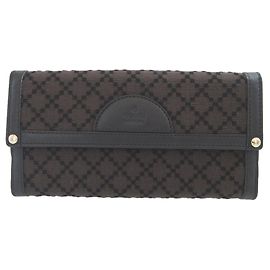 Gucci Diamante Canvas Leder Geldbörse