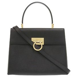 Borsa a mano in pelle 2-Way Gancini Salvatore Ferragamo
