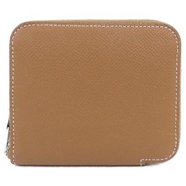 Hermès Cartera compacta Hermes Cliquetis Tattoo Aquarelle de seda