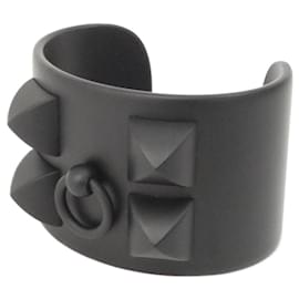 Hermes Hermès Collier de Chien Bangle in alluminio nero