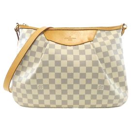 Borsa a tracolla Louis Vuitton Damier Azur Siracusa MM