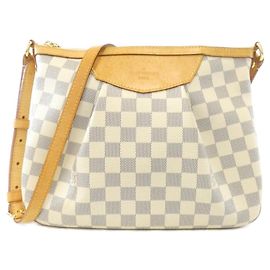 Borsa a tracolla Louis Vuitton Damier Azur Siracusa PM