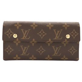 Louis Vuitton Monogram Bi-fold langes Portemonnaie