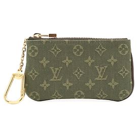Louis Vuitton Monogram Mini Lin Pochette Cle Wallet