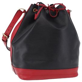 Borsa a tracolla LOUIS VUITTON Epi Noe Nero Rosso M44017 LV Auth BA14890A