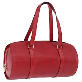 Borsa a mano LOUIS VUITTON Epi Soufflot Rossa M52227 LV Auth 195555V