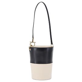 Borsa a tracolla Salvatore Ferragamo Gancini in pelle Ivory Gold Tone Auth 198472A