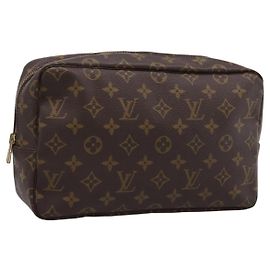 LOUIS VUITTON Monogram Trousse Toilette 28 Clutch Bag M47522 LV Auth am12377A