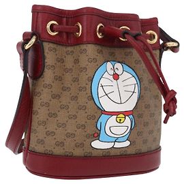 GUCCI Micro GG Supreme Fujiko Pro Bag PVC Beige Gold 647801 Auth 195367M