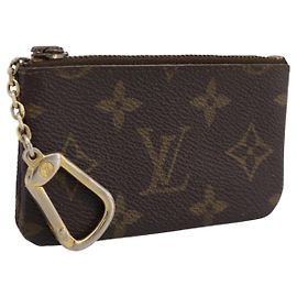 LOUIS VUITTON Monogram Pochette Cles Coin Purse M60033 LV Auth 197562
