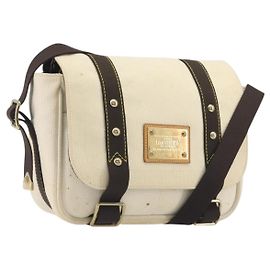 Borsa LOUIS VUITTON Antigua Buzas PM Canvas White Brown M40042 LV Auth bs36763