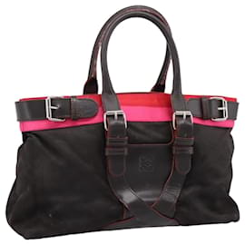 LOEWE Handtasche aus Leder Schwarz Silber authentisch ep15767