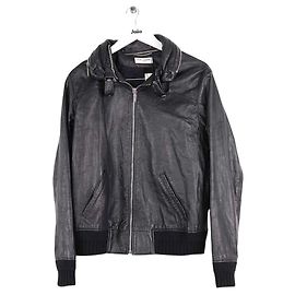 Giacca Saint Laurent in pelle nera