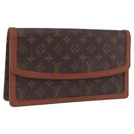 LOUIS VUITTON Monogram Pochette Dam GM Clutch Bag M51810 LV Auth 198319A