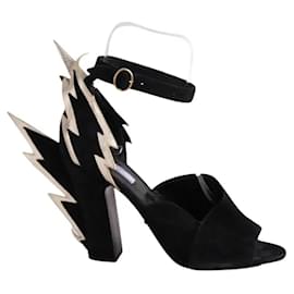 Prada Absatzschuhe aus schwarzem Wildleder Größe 41