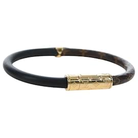 LOUIS VUITTON Monogram Brassle Daily Confidential Bracelet M6431 LV Auth 195941M