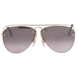 Louis Vuitton Schwarze Fliegerbrille