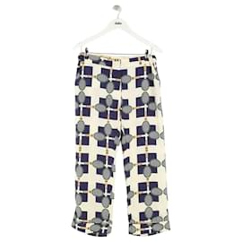 La Prestic Ouiston Seidenhose marineblau